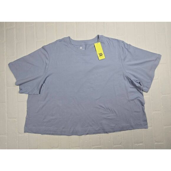 All In Motion Supima Cotton  Boxy Cropped Top 3X - Picture 1 of 2